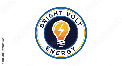 Bright Volt Energy Company Logo Design.
