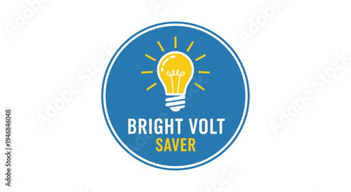 Bright Volt Saver Light Bulb Icon.