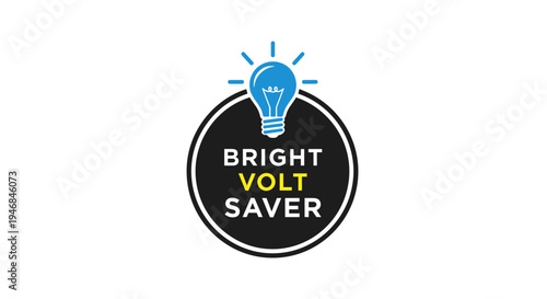 Bright Volt Saver Light Bulb Logo.