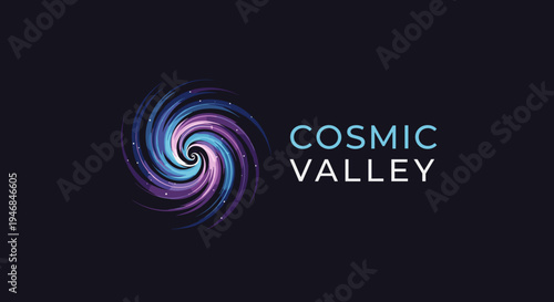 Cosmic Valley logo design 2.