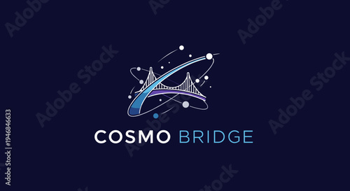 Cosmo Bridge Logo Design Concept.