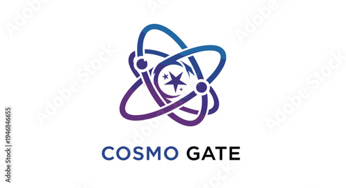 Cosmo Gate Logo Design.