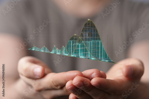 Person holding a glowing fu...