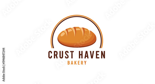 Crust Haven Bakery Logo Design.