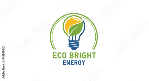 Eco Bright Energy Company Logo Design.