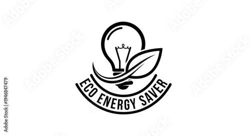 Eco energy saver logo design.