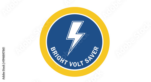 Electricity energy saver logo icon.