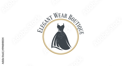 Elegant Wear Boutique Fashion Logo Design 1.