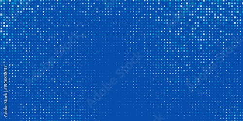 Rectangle abstract blue Tech Finance Fintech Background Abstract Pixel Pattern. Abstract Business Tech Science design abstract