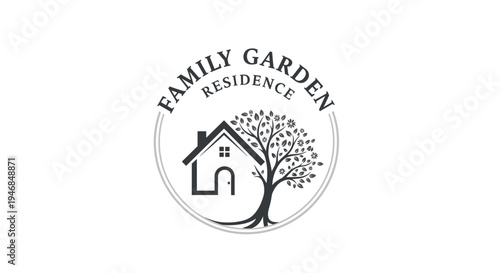 Family Garden Residence Logo Design.