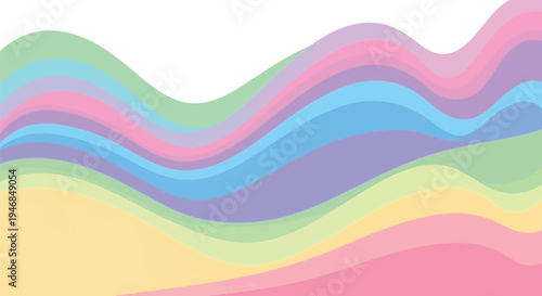 Abstract colorful spiral swirl ribbon motion design with flowing curved lines creative background