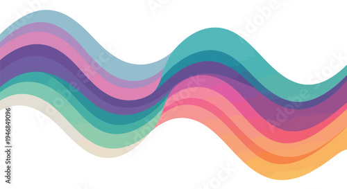 abstract colorful wave background