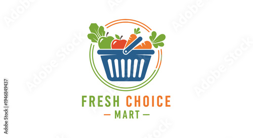 Fresh Choice Mart logo design.