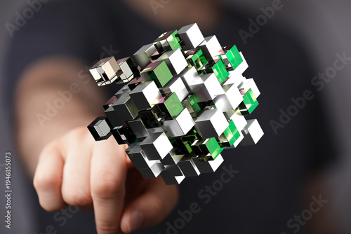 Abstract conceptual image o...