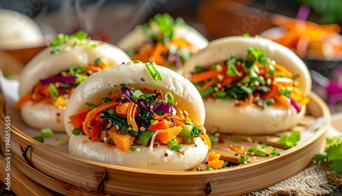 Wallpaper Mural Bao Buns gedämpfte asiatische Brötchen Torontodigital.ca