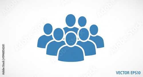 Group of people icon representing teamwork and community.