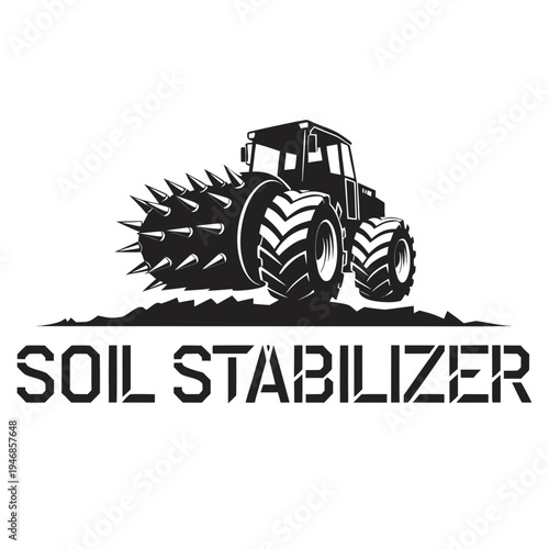 Robust agricultural and construction machinery for ground preparation and soil stabilization, ensuring durable foundations for various projects