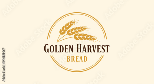Golden Harvest Bread Logo Design 2.