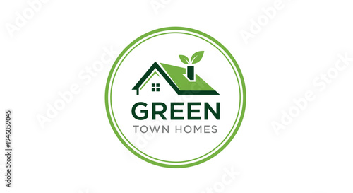Green Town Homes eco friendly logo.