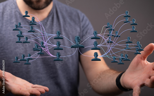 Visualize connection, teamw...