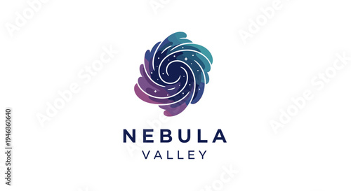 Nebula Valley logo design.