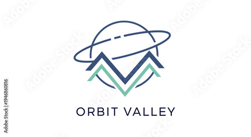 Orbit Valley Logo Design Elements.