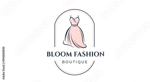 Pink Cat Fashion Boutique Logo Design.