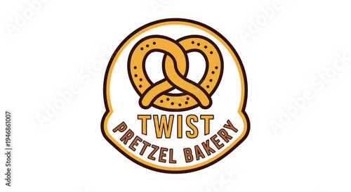 Pretzel bakery logo with twist design 1.