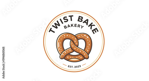 Pretzel logo with Twist Bake Bakery.