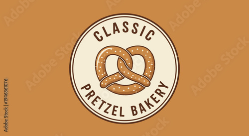 Pretzel logo with twisted bread 1.