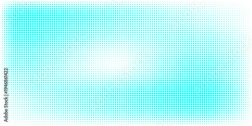 Abstract blue halftone dots background with dynamic circular gradient pattern for pop art and comic design. vector illustration