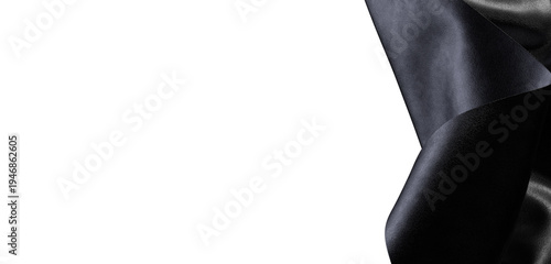 Abstract black cloth with b...