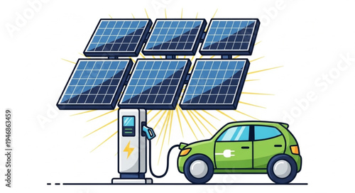 Green Car Charging From Solar.