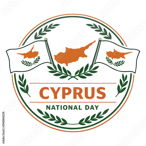 Cyprus National Day vector illustration 