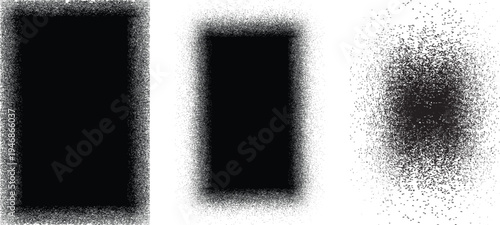 Grunge overlay vector grainy letterpress textures. Imprint texture grungy set. Rolled ink pressed texture. Screen print clean overlay pattern .Fine dust pattern texture. Distressed mask overlay.
