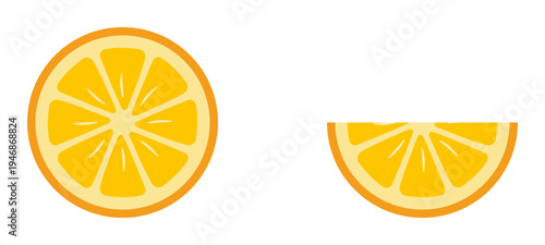 vector set of an orange