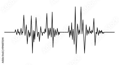 Abstract Audio Sound Wave or Voice Frequency Visualization in Bright Studio