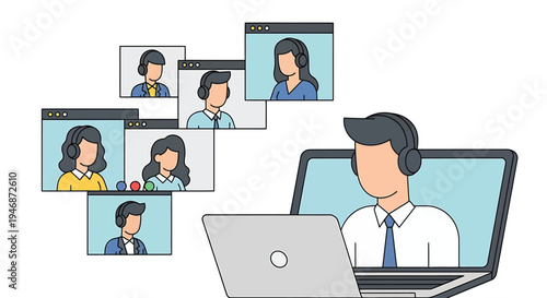 Virtual Meeting Collaboration with Colleagues