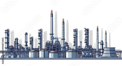 Industrial Factory Plant Facility.