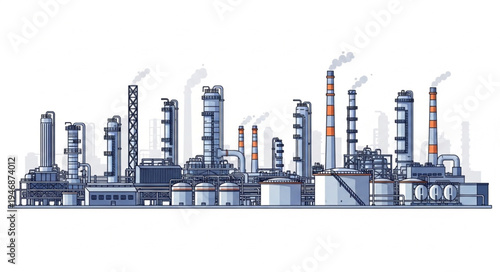Industrial Factory Plant Facility.