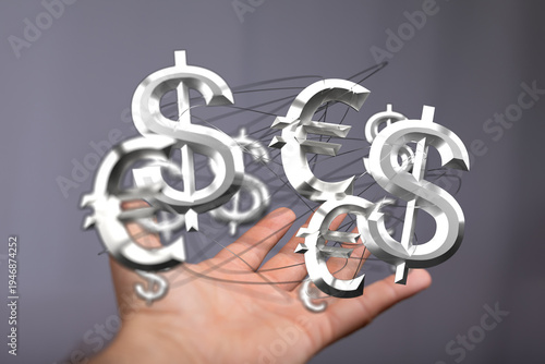 Conceptual image of a hand ...