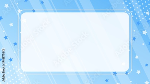 Cute background frames with stripe patterns, stars, and geometric shapes.