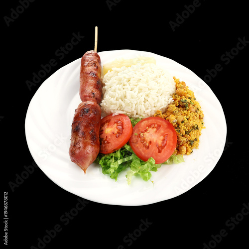 Espetinho de linguiça