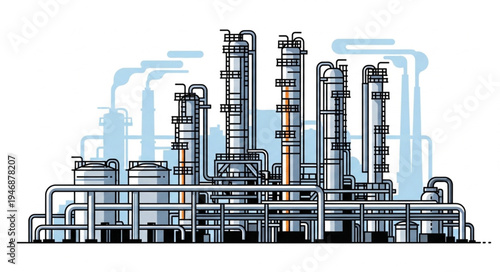 Industrial Factory Plant Facility.