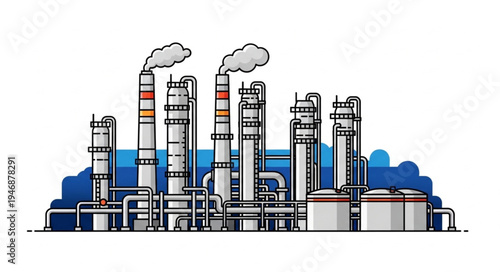 Industrial Factory Plant Facility.