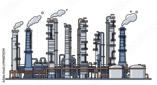 Industrial Factory Plant Facility.