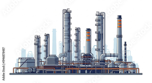 Industrial Factory Plant Facility.