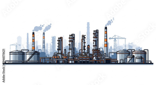 Industrial Factory Plant Facility.