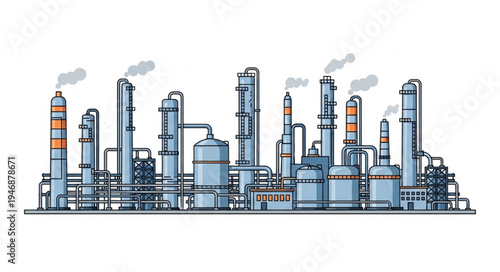 Industrial Factory Plant Facility.