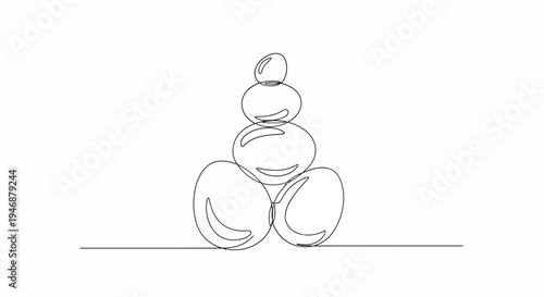 Zen Stone Stack Silhouette